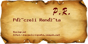 Péczeli Renáta névjegykártya