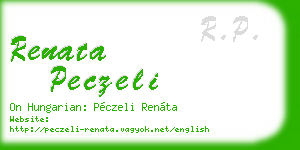 renata peczeli business card