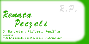 renata peczeli business card